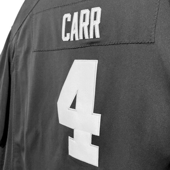 NFL x Nike Las Vegas Raiders Derek Carr #4 On Field Black Jersey Size XXXL - Picture 4 of 10